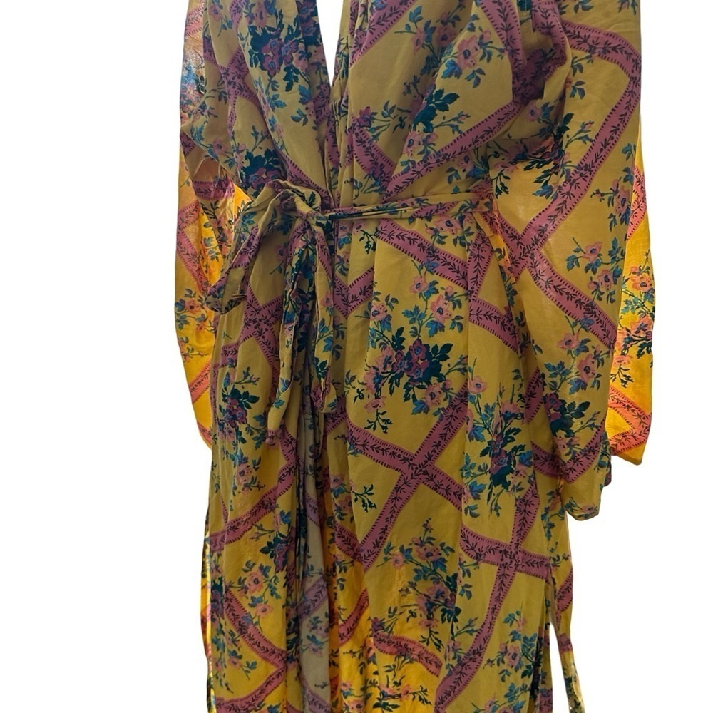 Free People Yellow Floral Robe - Picture 6 of 8